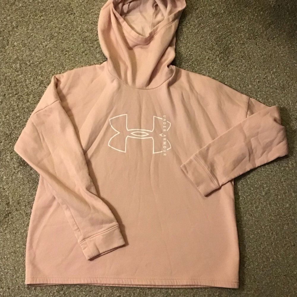 Under Armour Well Worn Pink and White Hoodie